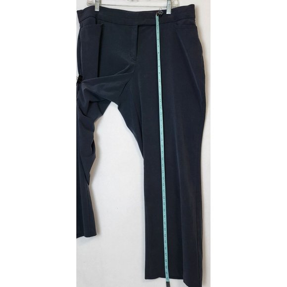 JM Collection Women's Trousers Size 18 Straight-Leg Pants Waistband Livid Blue - Picture 5 of 8